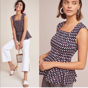 NWT Anthropologie Effie peplum top